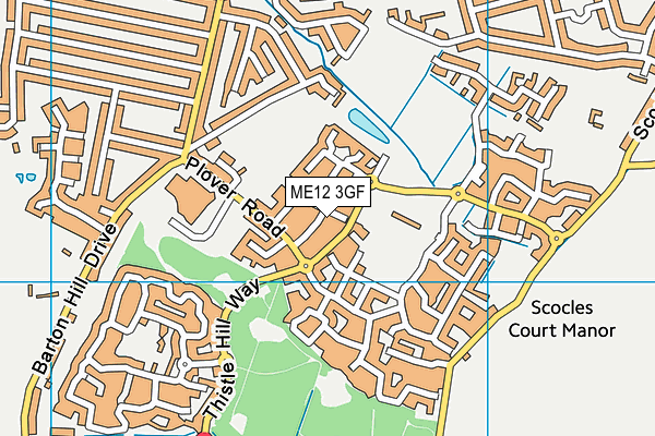 ME12 3GF map - OS VectorMap District (Ordnance Survey) ME12 3GF map - OS VectorMap District (Ordnance Survey)