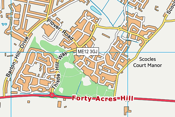 ME12 3GJ map - OS VectorMap District (Ordnance Survey)