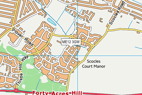 ME12 3GW map - OS VectorMap District (Ordnance Survey)