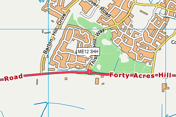 ME12 3HH map - OS VectorMap District (Ordnance Survey) ME12 3HH map - OS VectorMap District (Ordnance Survey)