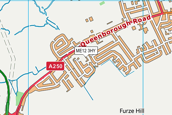 ME12 3HY map - OS VectorMap District (Ordnance Survey) ME12 3HY map - OS VectorMap District (Ordnance Survey)