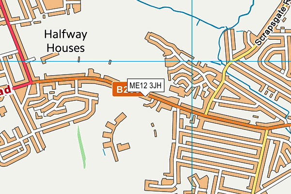 ME12 3JH map - OS VectorMap District (Ordnance Survey)