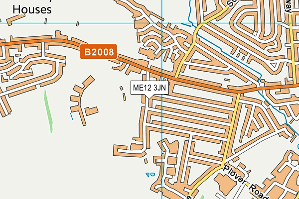 ME12 3JN map - OS VectorMap District (Ordnance Survey) ME12 3JN map - OS VectorMap District (Ordnance Survey)