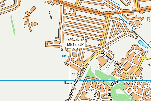 ME12 3JP map - OS VectorMap District (Ordnance Survey) ME12 3JP map - OS VectorMap District (Ordnance Survey)