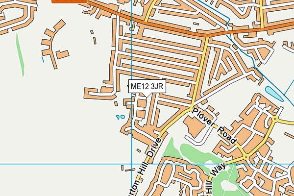 ME12 3JR map - OS VectorMap District (Ordnance Survey) ME12 3JR map - OS VectorMap District (Ordnance Survey)