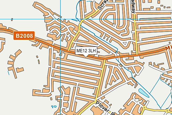ME12 3LH map - OS VectorMap District (Ordnance Survey) ME12 3LH map - OS VectorMap District (Ordnance Survey)