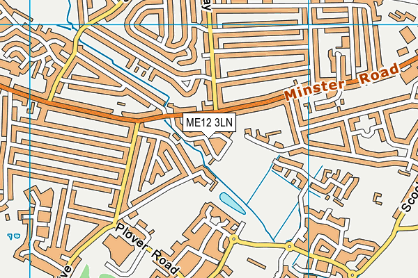 ME12 3LN map - OS VectorMap District (Ordnance Survey) ME12 3LN map - OS VectorMap District (Ordnance Survey)
