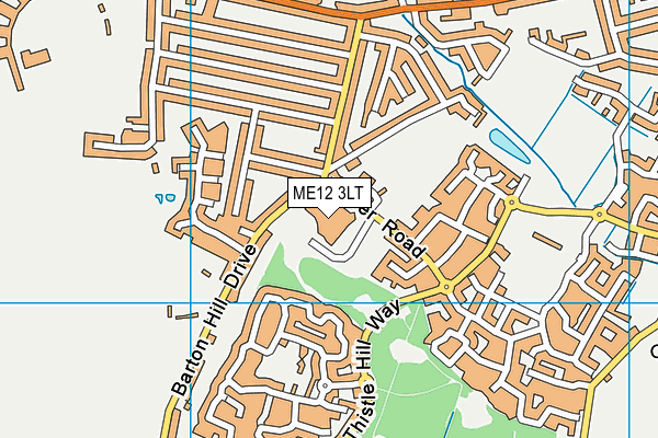ME12 3LT map - OS VectorMap District (Ordnance Survey) ME12 3LT map - OS VectorMap District (Ordnance Survey)