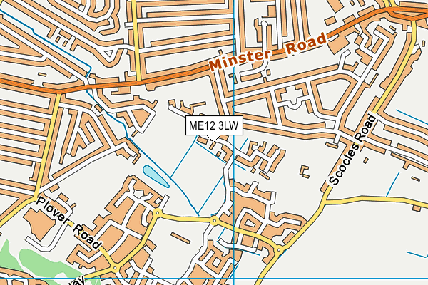 ME12 3LW map - OS VectorMap District (Ordnance Survey) ME12 3LW map - OS VectorMap District (Ordnance Survey)