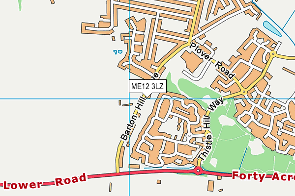 ME12 3LZ map - OS VectorMap District (Ordnance Survey)