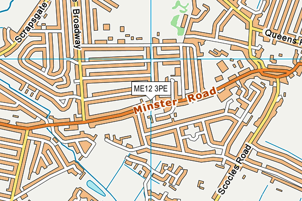 ME12 3PE map - OS VectorMap District (Ordnance Survey) ME12 3PE map - OS VectorMap District (Ordnance Survey)