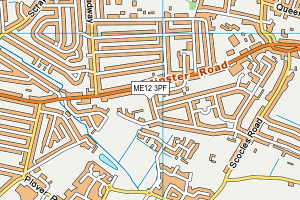 ME12 3PF map - OS VectorMap District (Ordnance Survey) ME12 3PF map - OS VectorMap District (Ordnance Survey)