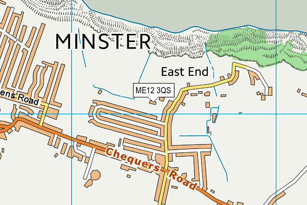 ME12 3QS map - OS VectorMap District (Ordnance Survey) ME12 3QS map - OS VectorMap District (Ordnance Survey)