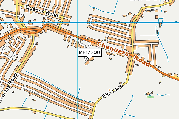 ME12 3QU map - OS VectorMap District (Ordnance Survey)