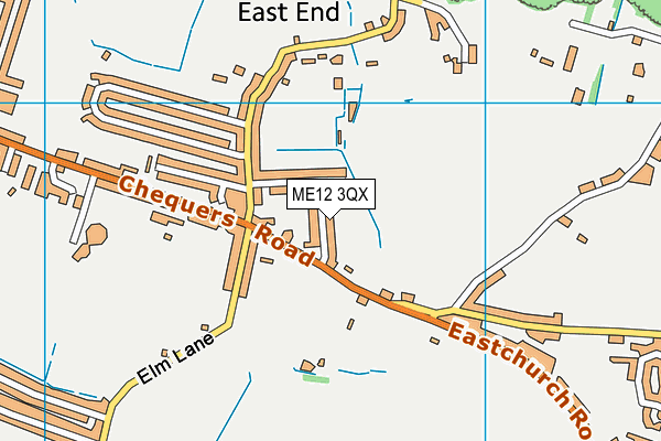 ME12 3QX map - OS VectorMap District (Ordnance Survey) ME12 3QX map - OS VectorMap District (Ordnance Survey)