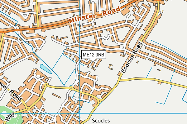 ME12 3RB map - OS VectorMap District (Ordnance Survey) ME12 3RB map - OS VectorMap District (Ordnance Survey)