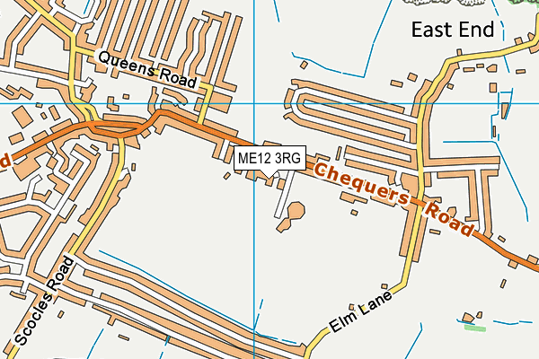 ME12 3RG map - OS VectorMap District (Ordnance Survey) ME12 3RG map - OS VectorMap District (Ordnance Survey)