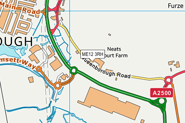 ME12 3RH map - OS VectorMap District (Ordnance Survey) ME12 3RH map - OS VectorMap District (Ordnance Survey)