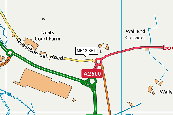 ME12 3RL map - OS VectorMap District (Ordnance Survey) ME12 3RL map - OS VectorMap District (Ordnance Survey)