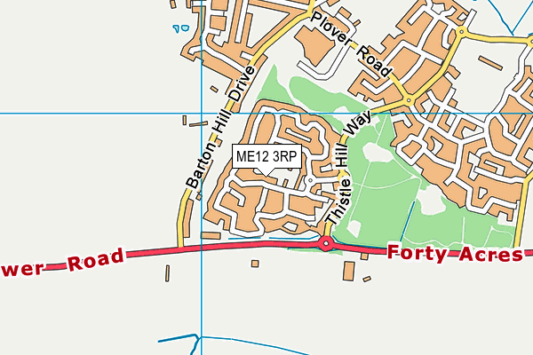 ME12 3RP map - OS VectorMap District (Ordnance Survey) ME12 3RP map - OS VectorMap District (Ordnance Survey)