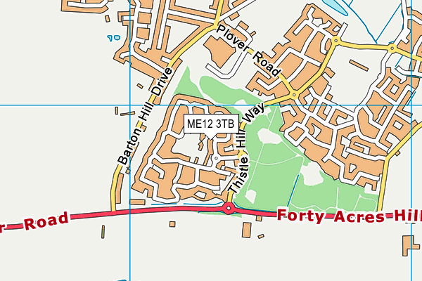 ME12 3TB map - OS VectorMap District (Ordnance Survey) ME12 3TB map - OS VectorMap District (Ordnance Survey)