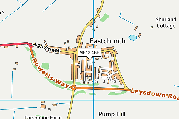ME12 4BH map - OS VectorMap District (Ordnance Survey) ME12 4BH map - OS VectorMap District (Ordnance Survey)