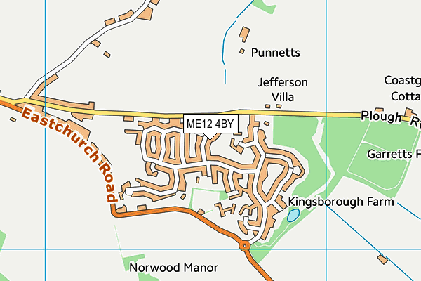 ME12 4BY map - OS VectorMap District (Ordnance Survey) ME12 4BY map - OS VectorMap District (Ordnance Survey)