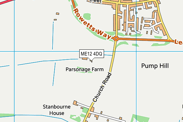 ME12 4DQ map - OS VectorMap District (Ordnance Survey) ME12 4DQ map - OS VectorMap District (Ordnance Survey)