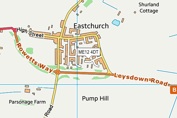 ME12 4DT map - OS VectorMap District (Ordnance Survey) ME12 4DT map - OS VectorMap District (Ordnance Survey)