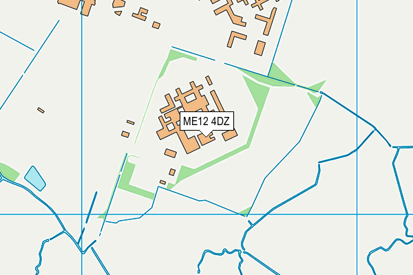 ME12 4DZ map - OS VectorMap District (Ordnance Survey) ME12 4DZ map - OS VectorMap District (Ordnance Survey)