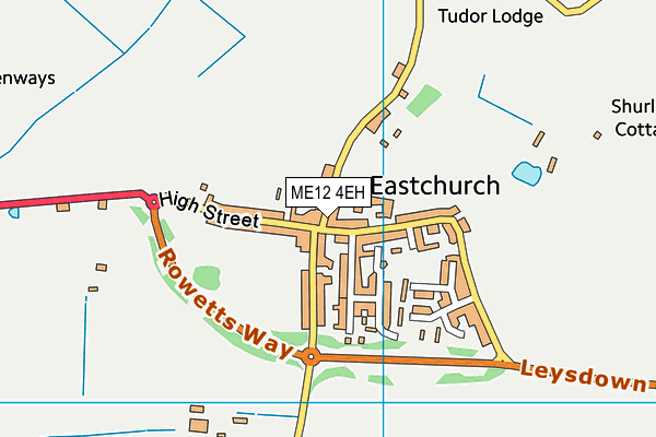 ME12 4EH map - OS VectorMap District (Ordnance Survey) ME12 4EH map - OS VectorMap District (Ordnance Survey)