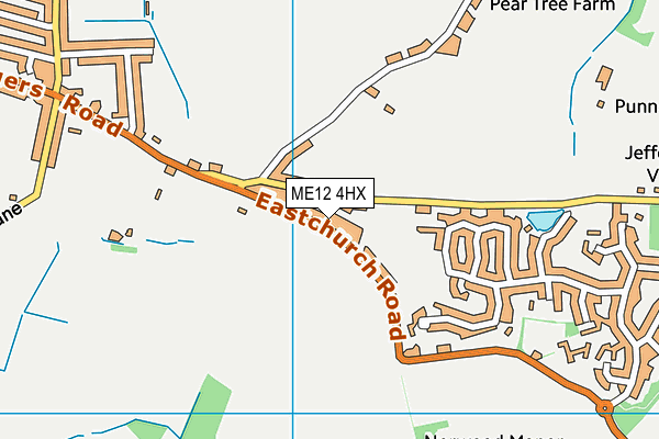 ME12 4HX map - OS VectorMap District (Ordnance Survey) ME12 4HX map - OS VectorMap District (Ordnance Survey)