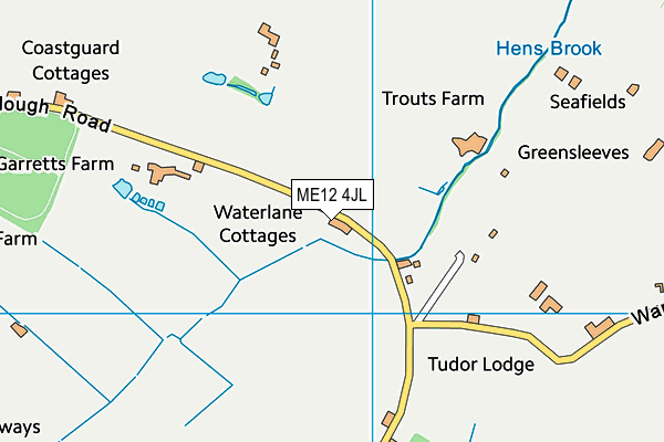 ME12 4JL map - OS VectorMap District (Ordnance Survey) ME12 4JL map - OS VectorMap District (Ordnance Survey)