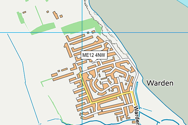 ME12 4NW map - OS VectorMap District (Ordnance Survey) ME12 4NW map - OS VectorMap District (Ordnance Survey)