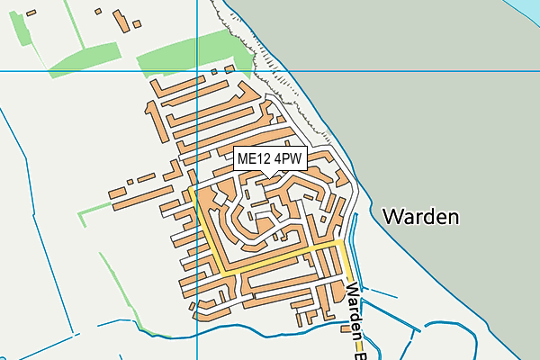 ME12 4PW map - OS VectorMap District (Ordnance Survey) ME12 4PW map - OS VectorMap District (Ordnance Survey)