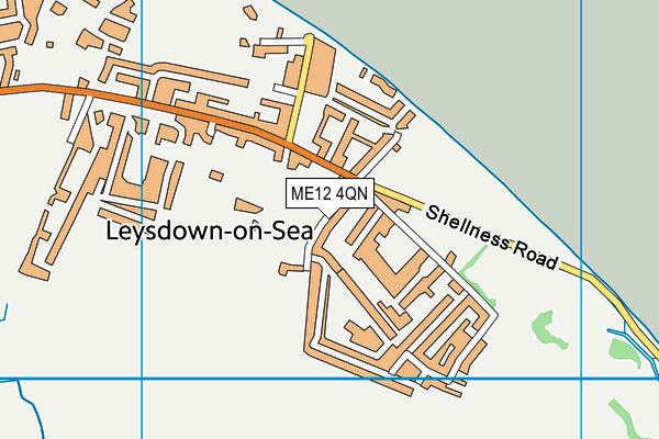 ME12 4QN map - OS VectorMap District (Ordnance Survey) ME12 4QN map - OS VectorMap District (Ordnance Survey)