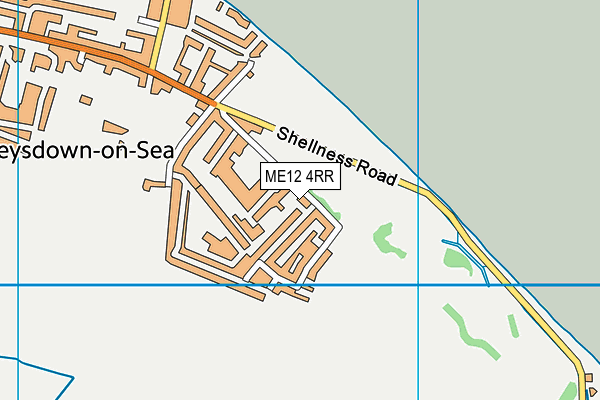 ME12 4RR map - OS VectorMap District (Ordnance Survey) ME12 4RR map - OS VectorMap District (Ordnance Survey)