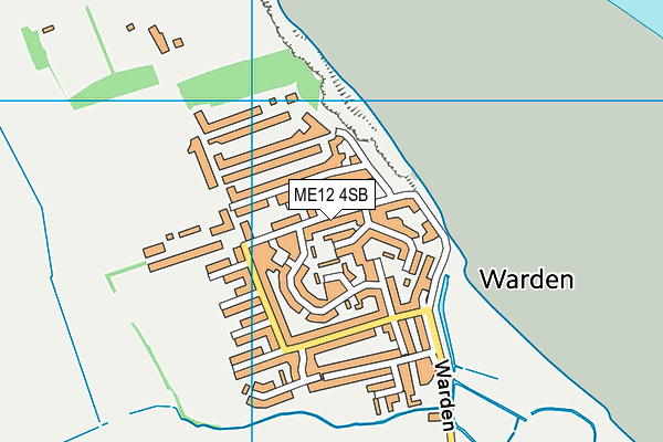 ME12 4SB map - OS VectorMap District (Ordnance Survey) ME12 4SB map - OS VectorMap District (Ordnance Survey)
