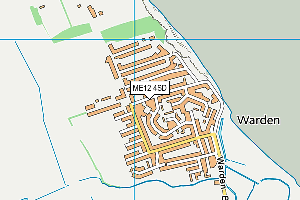 ME12 4SD map - OS VectorMap District (Ordnance Survey) ME12 4SD map - OS VectorMap District (Ordnance Survey)