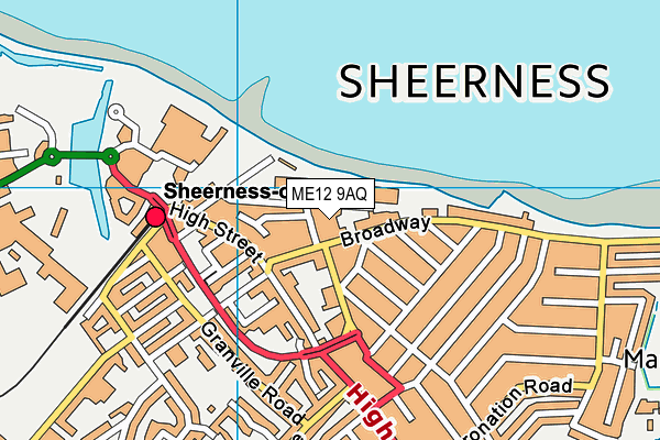 ME12 9AQ map - OS VectorMap District (Ordnance Survey)