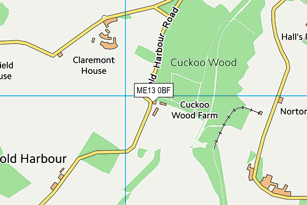 ME13 0BF map - OS VectorMap District (Ordnance Survey) ME13 0BF map - OS VectorMap District (Ordnance Survey)