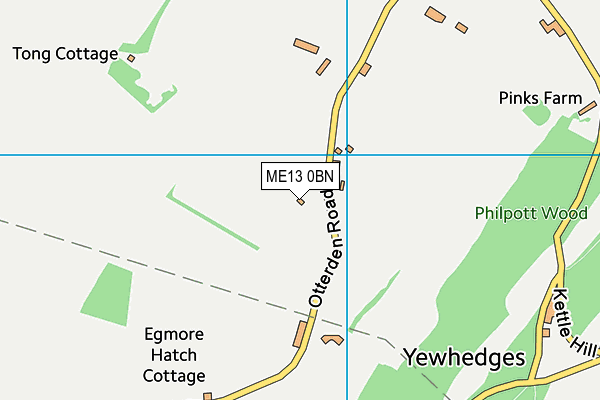 ME13 0BN map - OS VectorMap District (Ordnance Survey) ME13 0BN map - OS VectorMap District (Ordnance Survey)