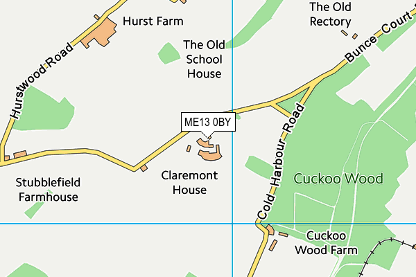 ME13 0BY map - OS VectorMap District (Ordnance Survey) ME13 0BY map - OS VectorMap District (Ordnance Survey)