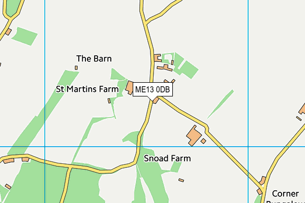 ME13 0DB map - OS VectorMap District (Ordnance Survey) ME13 0DB map - OS VectorMap District (Ordnance Survey)
