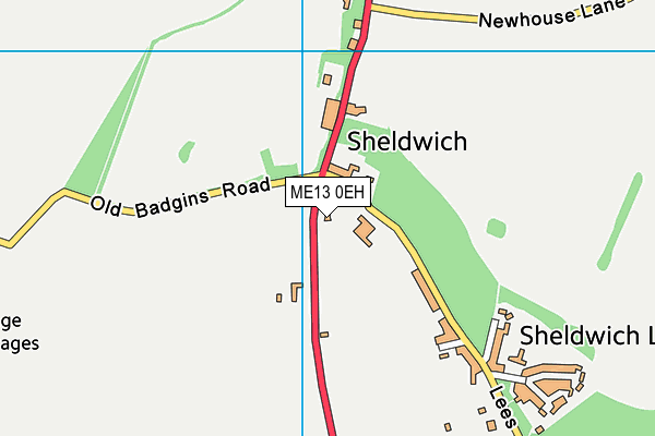 ME13 0EH map - OS VectorMap District (Ordnance Survey) ME13 0EH map - OS VectorMap District (Ordnance Survey)