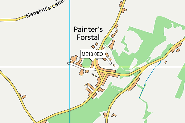ME13 0EQ map - OS VectorMap District (Ordnance Survey)