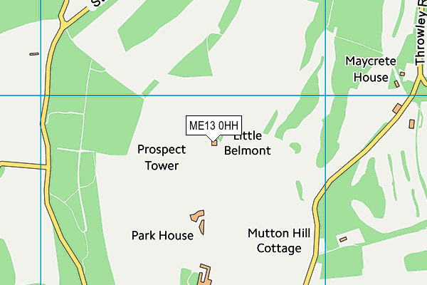 ME13 0HH map - OS VectorMap District (Ordnance Survey) ME13 0HH map - OS VectorMap District (Ordnance Survey)