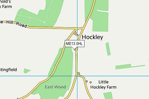 ME13 0HL map - OS VectorMap District (Ordnance Survey)