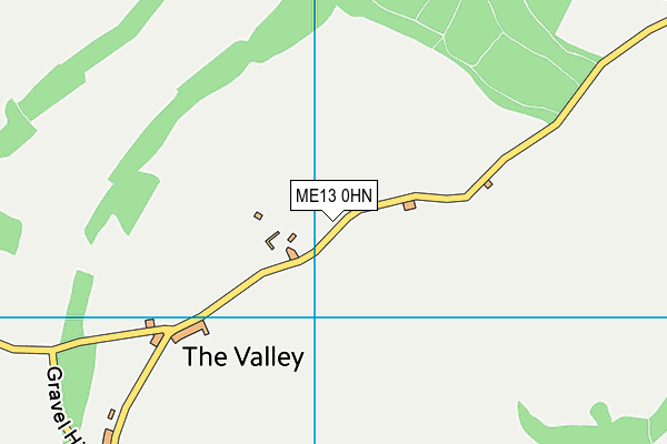 ME13 0HN map - OS VectorMap District (Ordnance Survey)
