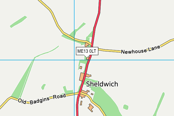 ME13 0LT map - OS VectorMap District (Ordnance Survey) ME13 0LT map - OS VectorMap District (Ordnance Survey)